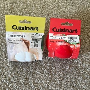 NWT Cuisinart Brand Set of 3: onion, garlic & tomato saver set kitchen gadgets